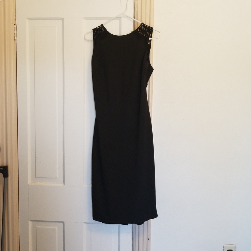 Bebe large lace black dress